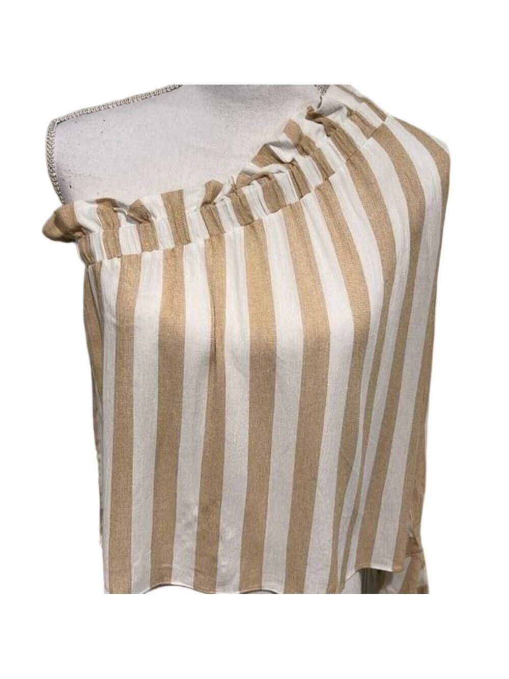MOA MOA One Sleeve Crop Blouse Small